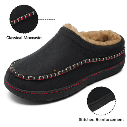 Men’s Orthopedic House Slippers – Warm Fleece | Arch Support | Wide Fit