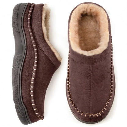 Men’s Orthopedic House Slippers – Warm Fleece | Arch Support | Wide Fit