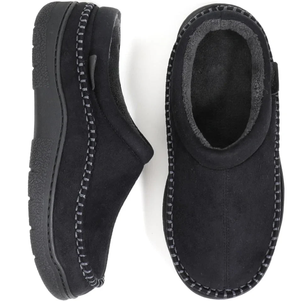 Men’s Orthopedic House Slippers – Warm Fleece | Arch Support | Wide Fit