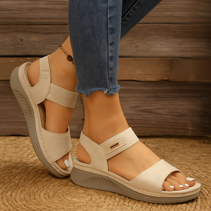 Women's Cushioned Sandals – Adjustable Strap Summer Slides