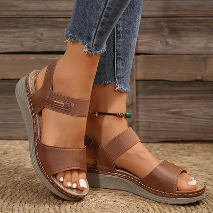 Women's Cushioned Sandals – Adjustable Strap Summer Slides