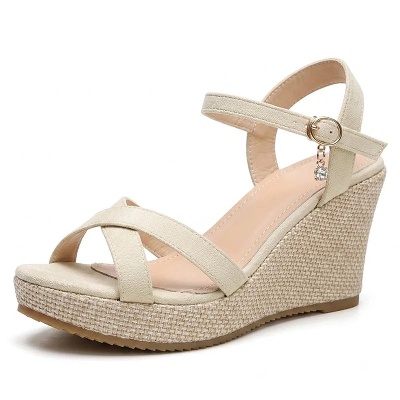 Women’s Orthopaedic Espadrille Sandals with Arch Support & Wide Fit