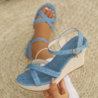 Women’s Orthopaedic Espadrille Sandals with Arch Support & Wide Fit