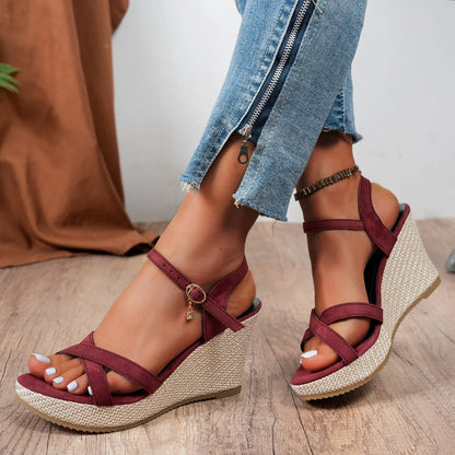 Women’s Orthopaedic Espadrille Sandals with Arch Support & Wide Fit