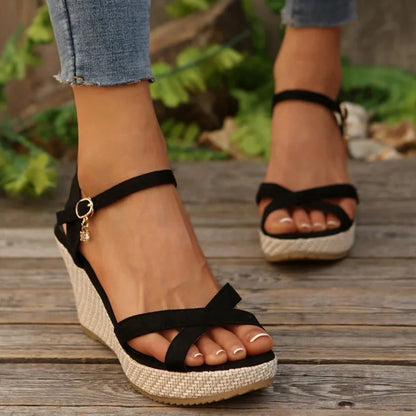Women’s Orthopaedic Espadrille Sandals with Arch Support & Wide Fit