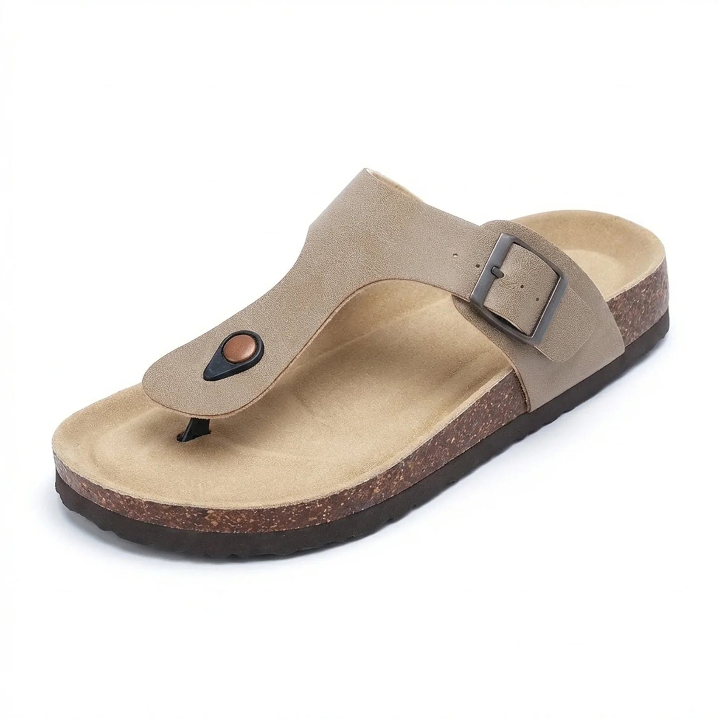 Toe-Post Cork Footbed Sandals with Arch Support | Santorini | Women’s